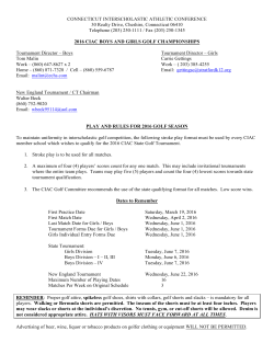 CONNECTICUT INTERSCHOLASTIC ATHLETIC CONFERENCE 30