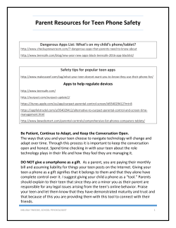 Parent Resources for Teen Phone Safety