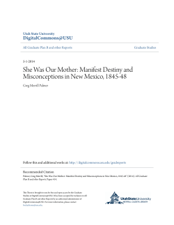 Manifest Destiny and Misconceptions in New Mexico, 1845-48