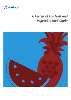 A Review of the Fruit and Vegetable Food Chain