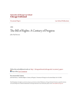The Bill of Rights: A Century of Progress