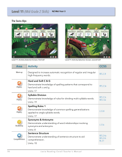 Level 11 (Mid Grade 2 Skills) NZ Mid Year 3