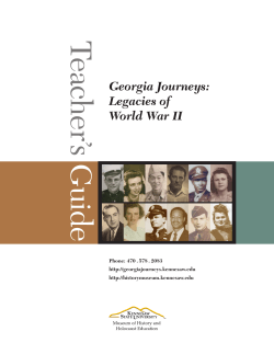 Georgia Journeys: Legacies of World War II