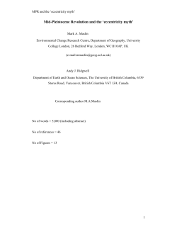 Mid-Pleistocene Revolution and the `eccentricity myth`