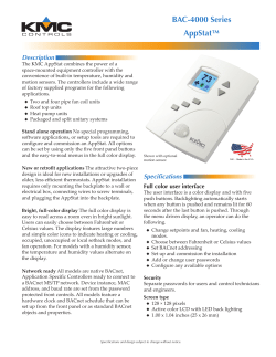 BAC-4000 Series AppStat