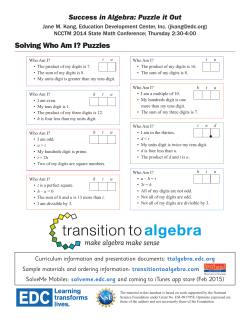Handout - Education Development Center