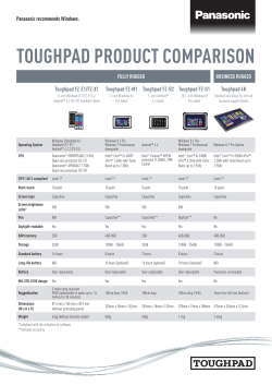 toughpad product comparison