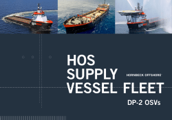 HOS Supply Vessel - Hornbeck Offshore Services