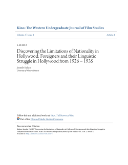 Discovering the Limitations of Nationality in Hollywood: Foreigners