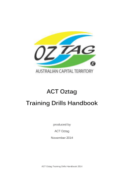 ACT Oztag Training Drills Handbook