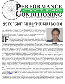 Flexibility Training - Performance Condition