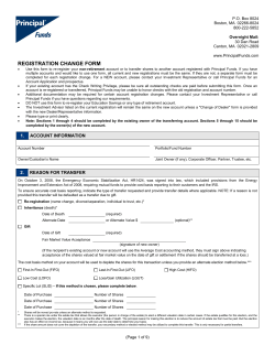 registration change form - Principal Financial Group