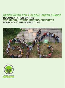 GREEN YOUTH FOR A GLOBAL GREEN CHANGE Documentation