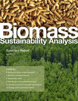 Sustainability Analysis Sustainability Analysis