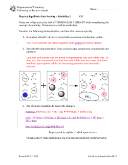 Solubility 2