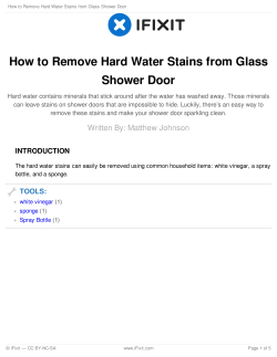 How to Remove Hard Water Stains from Glass Shower Door
