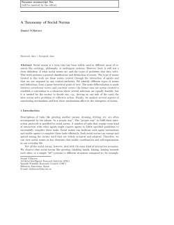 A Taxonomy of Social Norms