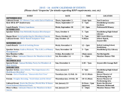 2015 - 16 aauw calendar of events