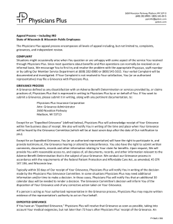 Appeal Process &ndash; Including IRO State of