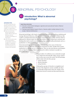 5 abnormal psychology - Pearson-Global