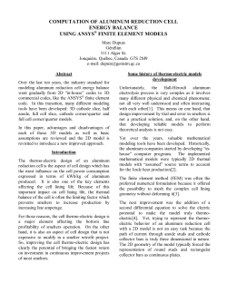 computation of aluminum reduction cell energy balance