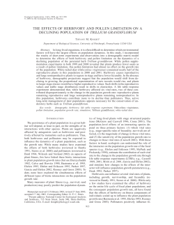 the effects of herbivory and pollen limitation on a declining