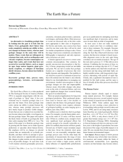 The Earth Has a Future