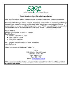 Food Services: Part Time Delivery Driver