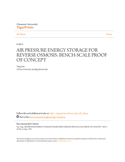 air pressure energy storage for reverse osmosis