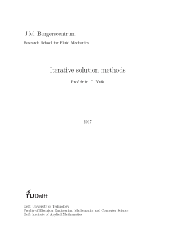 Iterative solution methods