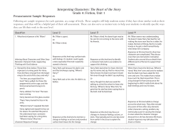 Interpreting Characters: The Heart of the Story