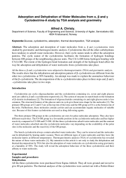 Adsorption and Dehydration of Water Molecules from