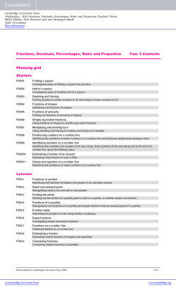 Fractions, Decimals, Percentages, Ratio and Proportion - Beck-Shop
