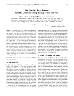 The Centinel Data Format: Reliably Communicating