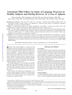 Functional MRI Follow-Up Study of Language Processes in