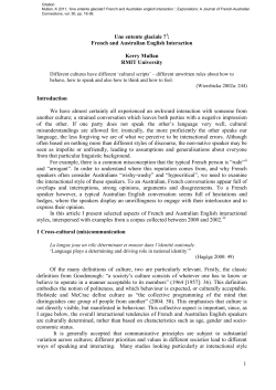 Une entente glaciale - RMIT Research Repository