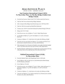 San Francisco International Airport (SFO) To MacArthur Place via