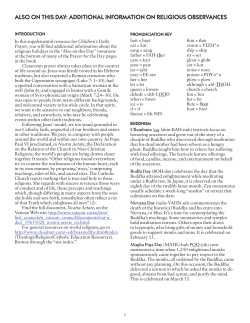 also on this day: additional information on religious observances