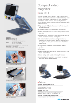 Compact video magnifier