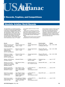Records, Trophies, and Competitions