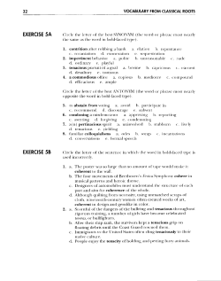 EXERCISE 5A EXERCISE 5B