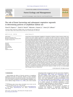 Predicting the response of amphibian communities to disturbance