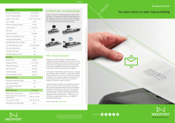 The New Choice in High Volume Mailing