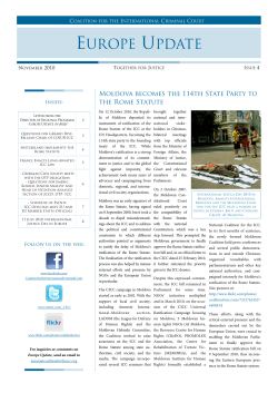 europe update - Coalition for the International Criminal Court