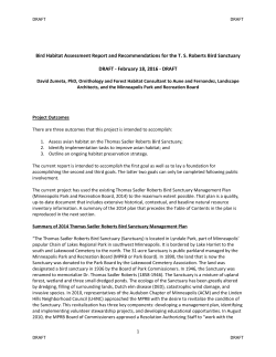 Draft Habitat Assessment Report - Minneapolis Park and Recreation