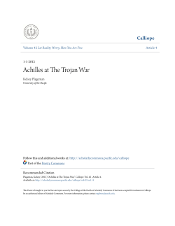 Achilles at The Trojan War