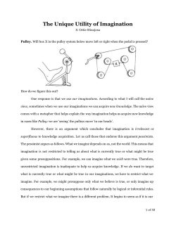 The Unique Utility of Imagination - Sofia Ortiz-Hinojosa