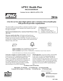 A fee-for-service plan