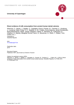 Direct evidence of milk