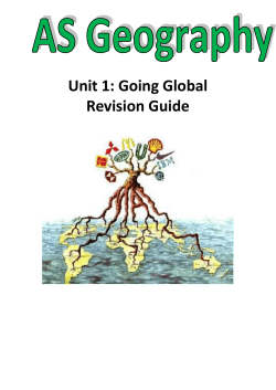 Unit 1: Going Global Revision Guide